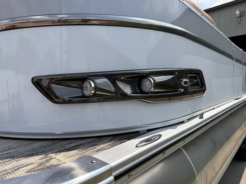 Slide: The Image of 2023 Avalon Catalina Quad Lounger 25 pontoon boat exterior detail. - 18