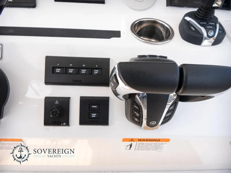 Slide: The Image of Control panel of a 2023 Regulator 41 yacht by Sovereign Yachts. - 30
