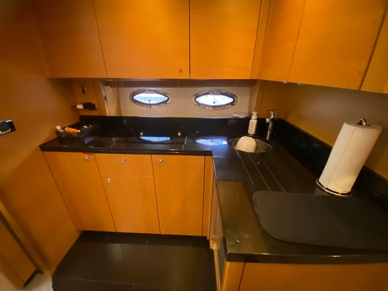 Slide: The Image of Luxurious kitchen interior of 2014 Sunseeker 48 Portofino XPS yacht. - 34