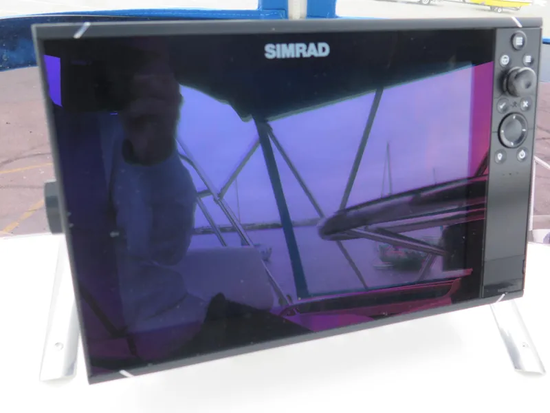 Slide: The Image of Simrad marine display on 1988 Blackman 26 Billfisher boat. - 21