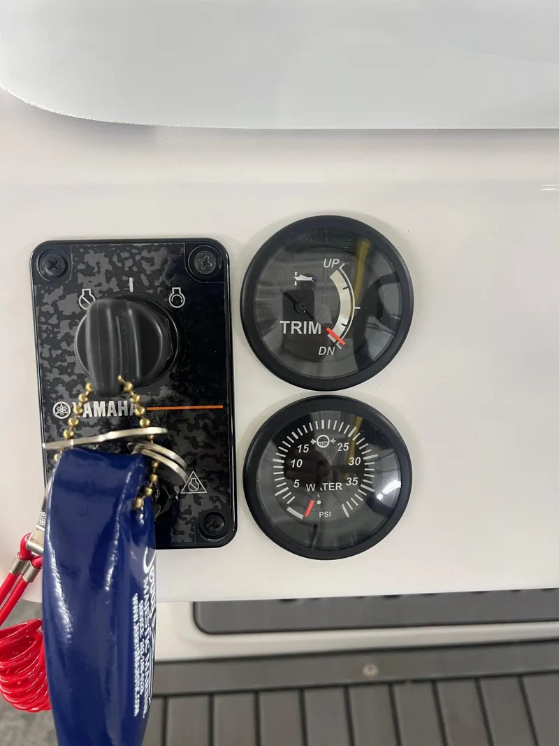 Slide: The Image of Control panel of 2023 JC Neptoon 23 TT Sport boat with Yamaha ignition. - 13