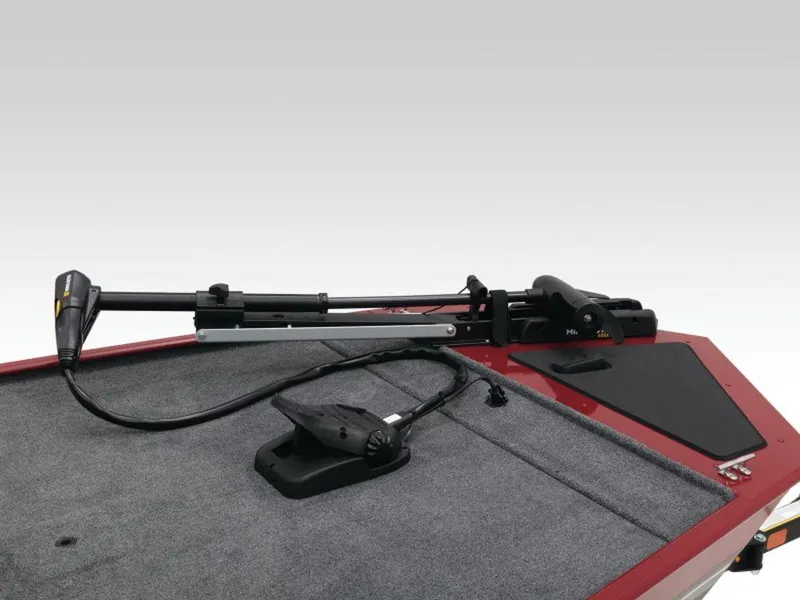 Slide: The Image of 2024 Tracker BASS TRACKER® Classic XL boat deck with trolling motor. - 8