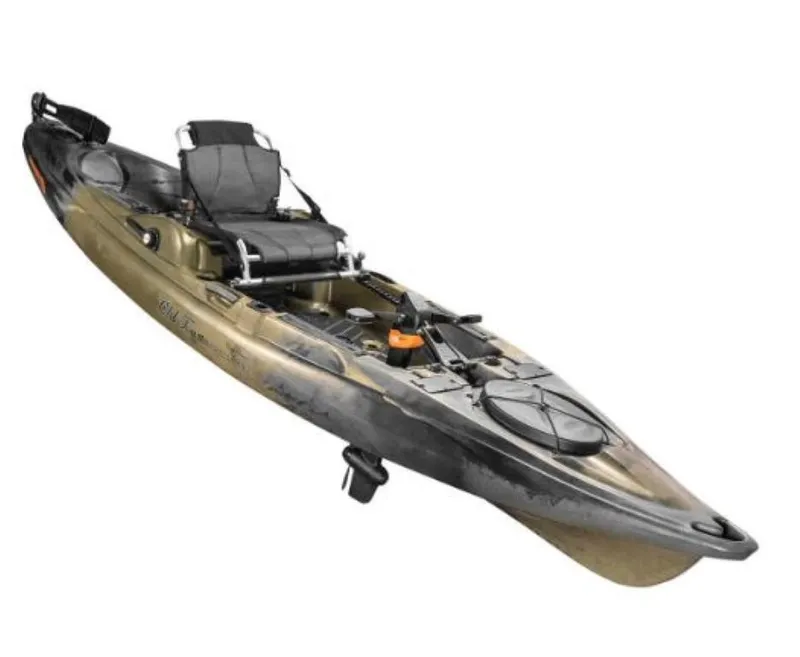Slide: The Image of 2023 Old Town Sportsman Bigwater PDL 132 kayak, featuring pedal drive system and comfortable seating. - 3