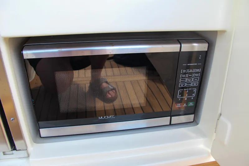 Slide: The Image of Built-in microwave on 2017 Chris-Craft Launch 36 boat. - 49