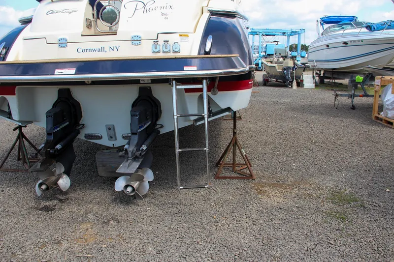Slide: The Image of 2017 Chris-Craft Launch 36 boat on stands in Cornwall, NY marina. - 8