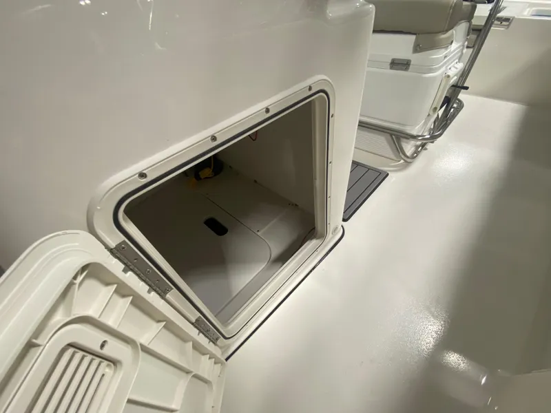 Slide: The Image of 2024 Key West 179 FS boat storage compartment. - 15