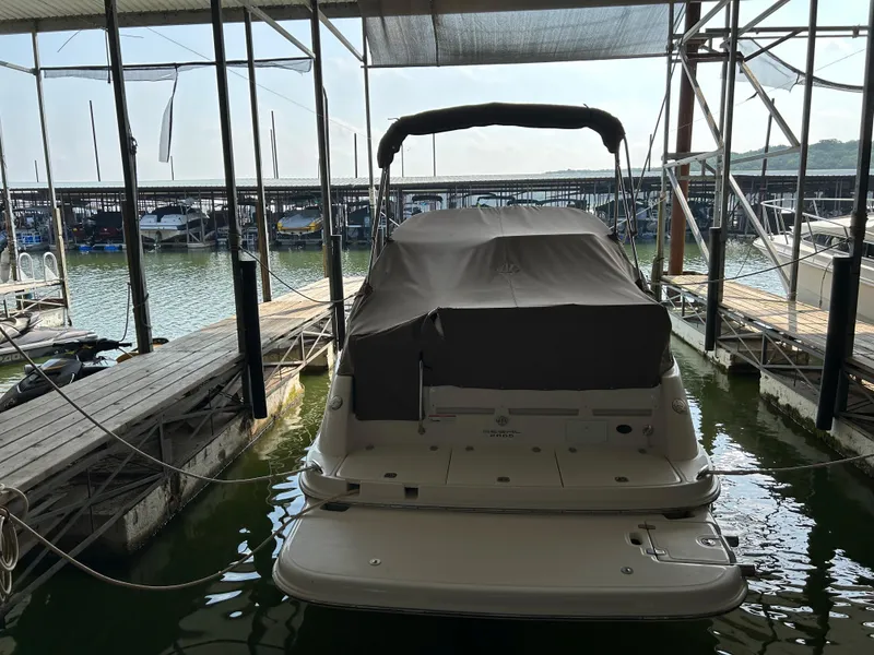 The Image of 2008 Regal 2665 Commodore boat docked at marina, side view. - 0