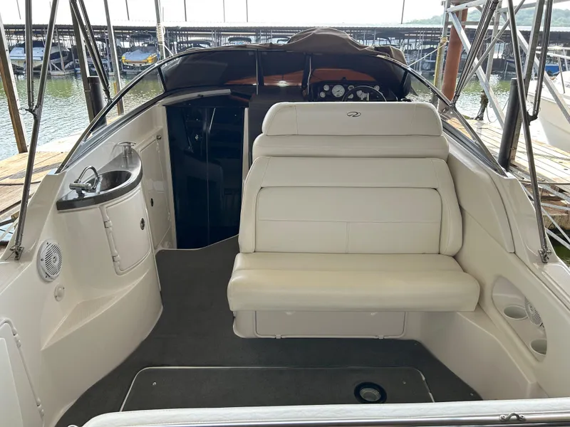 Slide: The Image of 2008 Regal 2665 Commodore boat bathroom with toilet and sink. - 18