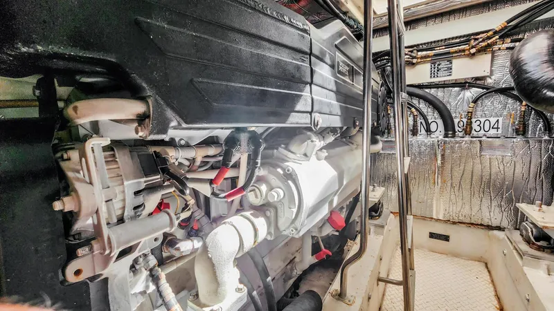 Slide: The Image of Engine room of a 2007 Cruisers Yachts 520 Express. - 22