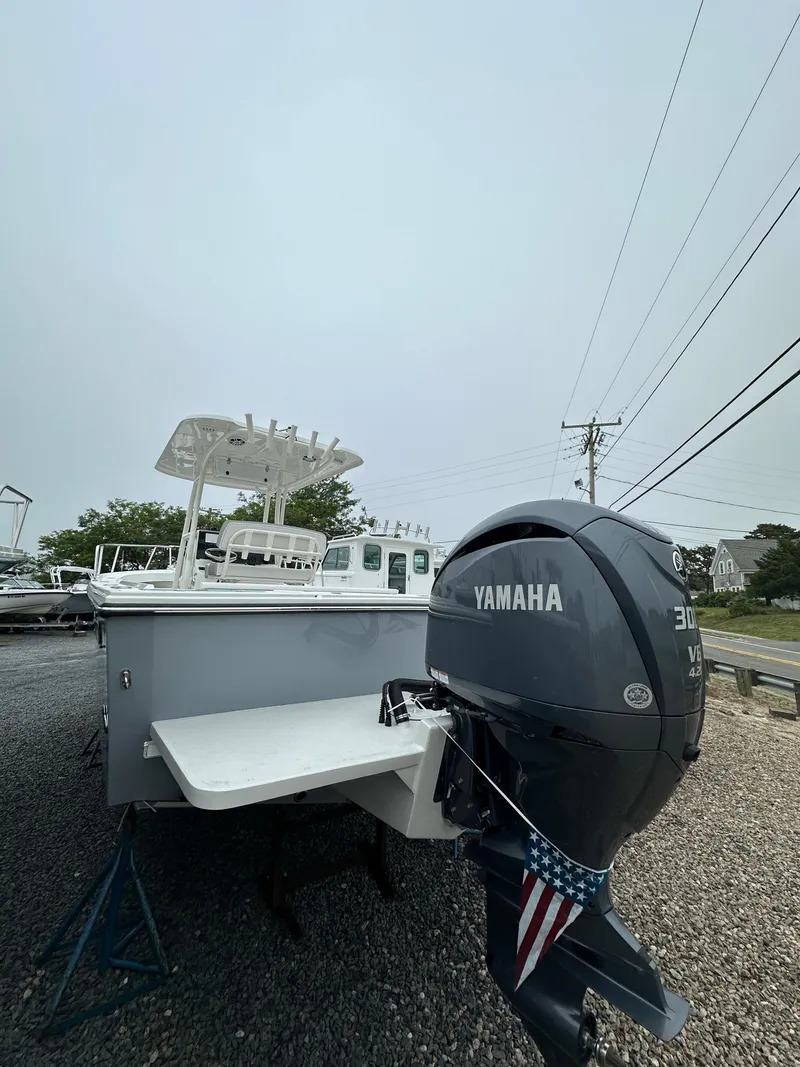 Slide: The Image of 2023 Parker 2500 Special Edition boat with Yamaha outboard motor. - 3