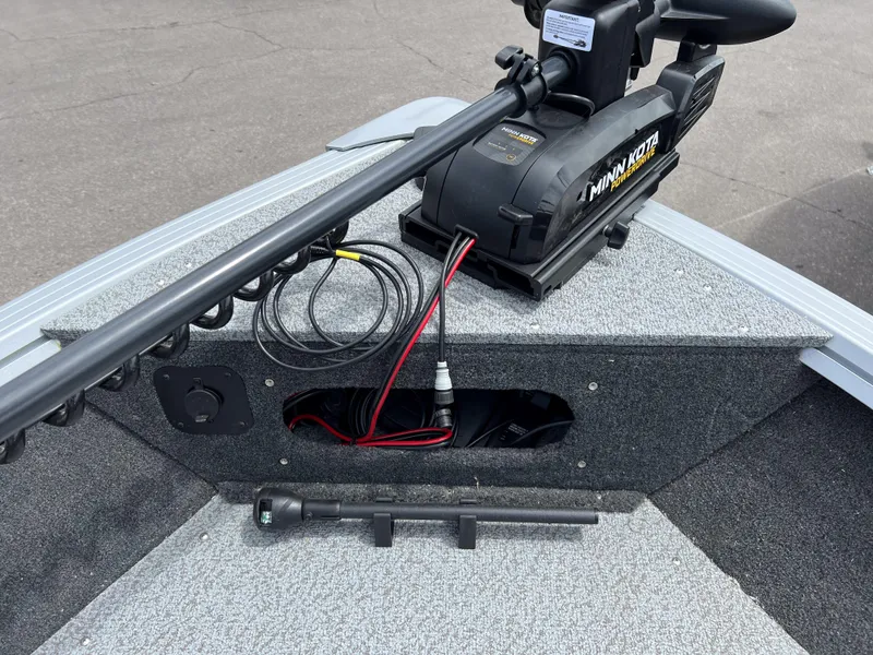 Slide: The Image of 2023 Starcraft Stealth 166 DC boat with Minn Kota trolling motor and wiring. - 13