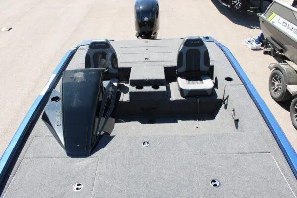 Slide: The Image of 2023 Lowe ST178 fishing boat with dual seats and motor. - 7