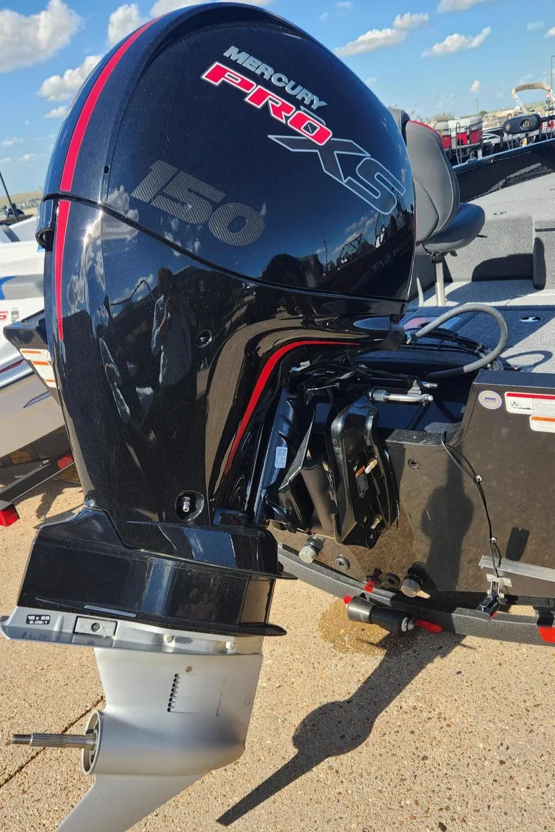 Slide: The Image of 2023 Ranger VS1782SC Angler with Mercury Pro XS 150 outboard motor. - 2