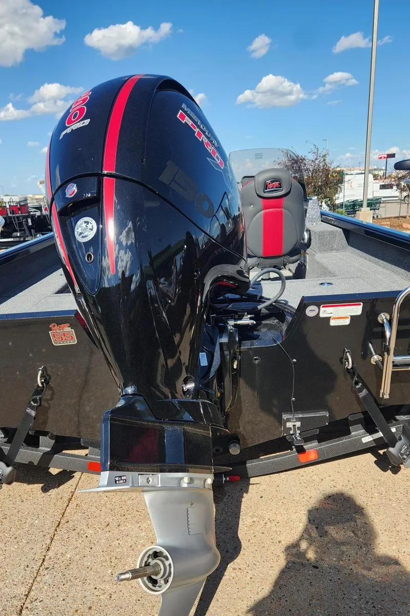 Slide: The Image of 2023 Ranger VS1782SC Angler boat with powerful outboard motor. - 3