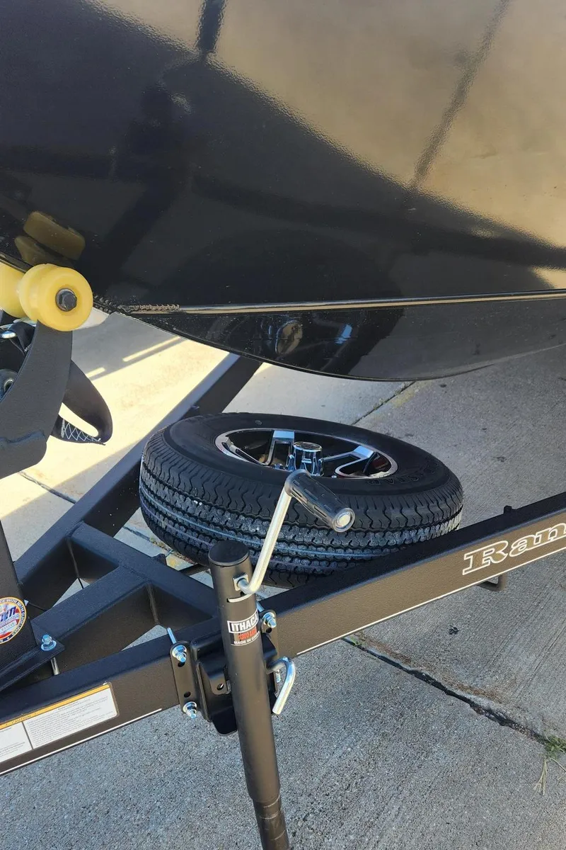 Slide: The Image of 2023 Ranger VS1782SC Angler boat trailer with spare tire. - 8