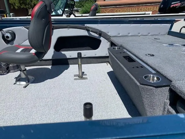 Slide: The Image of 2023 Ranger VX1788 WT boat interior with seating and storage compartments. - 5