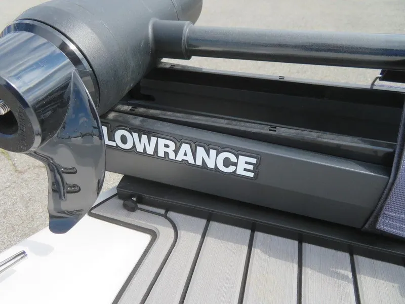 Slide: The Image of Close-up of Lowrance equipment on a 2022 Starcraft 231 OB boat. - 20