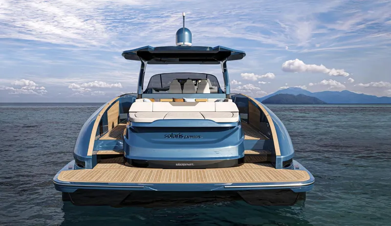 The Image of 2027 Solaris Power 52 Open yacht cruising on open sea. - 0