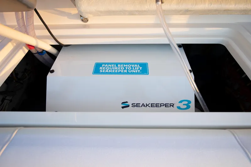 Slide: The Image of Seakeeper 3 stabilizer in 2024 Edgewater 370CC boat. - 17