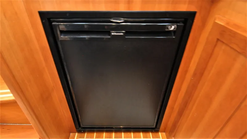 Slide: The Image of Built-in refrigerator on 2008 Sabre 42 Hard Top Express yacht. - 47