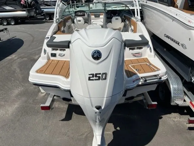 Slide: The Image of 2023 Chaparral 23 SSi OB boat on a trailer. - 7