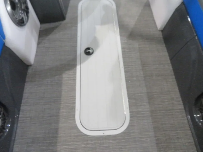 Slide: The Image of 2023 Crest Caribbean RS 230 SLC CP3 boat interior floor storage compartment. - 15