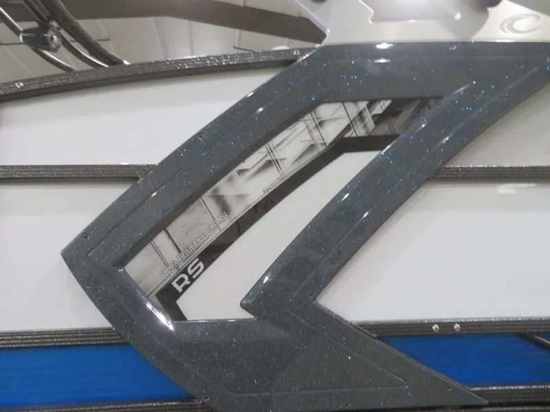 Slide: The Image of 2023 Crest Caribbean RS 230 SLC CP3 boat detail with sleek design and modern accents. - 6