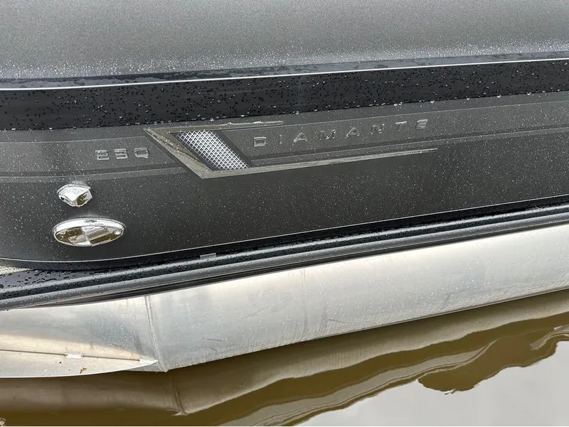 Slide: The Image of Close-up of 2023 Viaggio D 23 Q Diamante boat exterior with water droplets. - 9