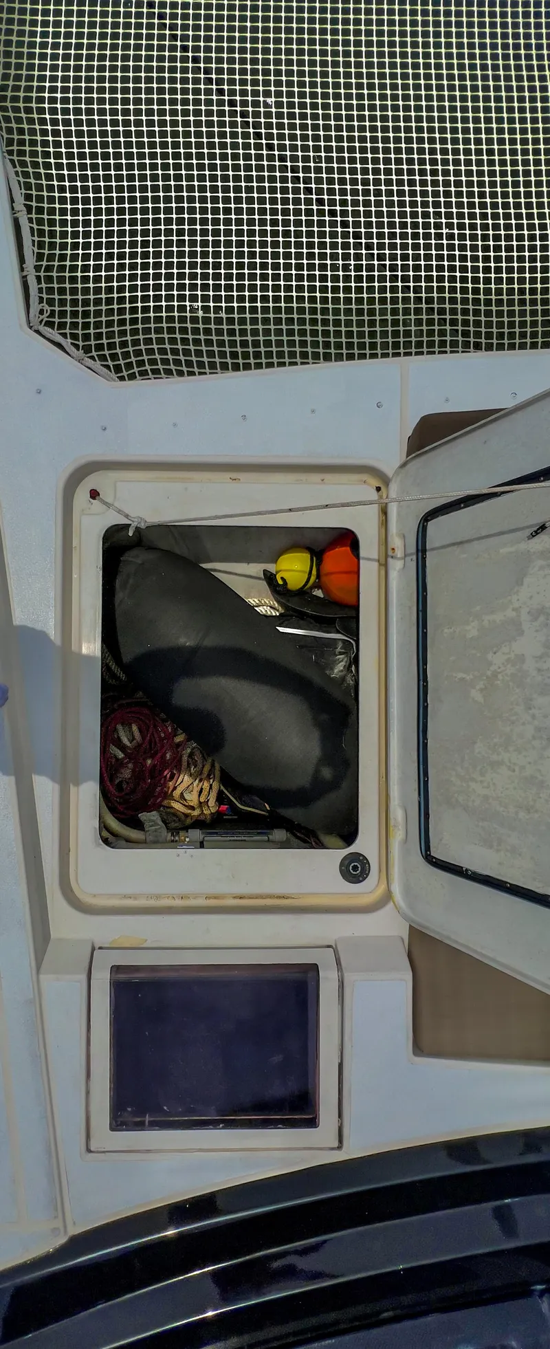 Slide: The Image of Storage compartment on a 2017 Fountaine Pajot Ipanema 58 Power Catamaran. - 21