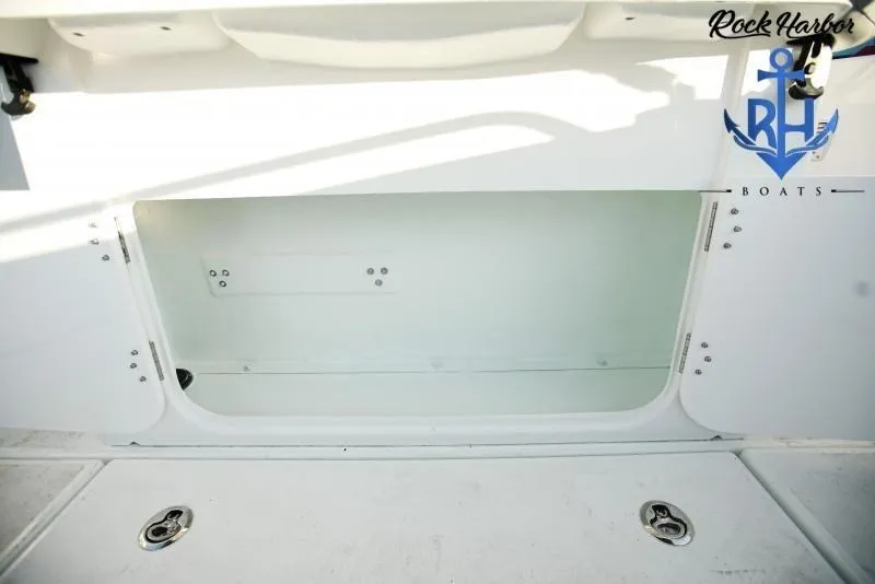 Slide: The Image of Storage compartment of 2022 Beneteau Flyer 8 SUNdeck boat, open and empty. - 11