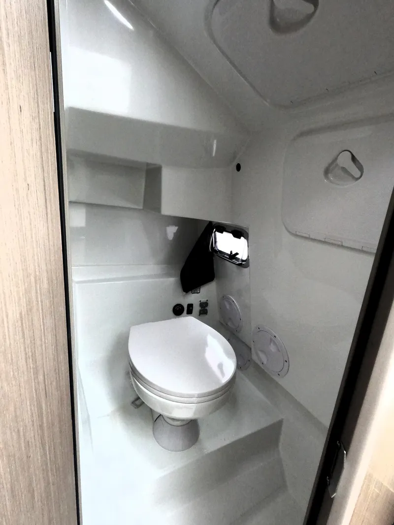 Slide: The Image of 2022 Beneteau Flyer 8 SUNdeck boat interior bathroom with modern amenities. - 38