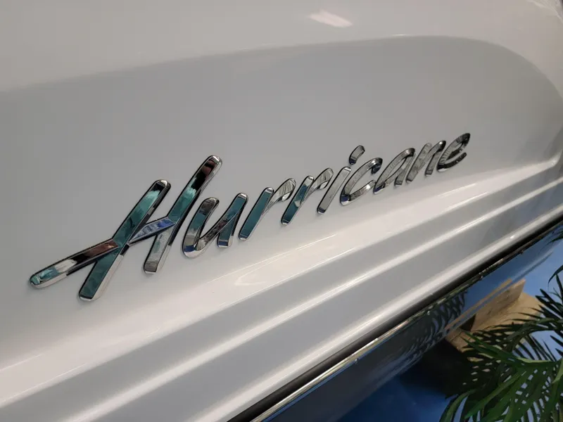 Slide: The Image of 2024 Hurricane SunDeck Sport CC 231 OB boat model close-up - 28