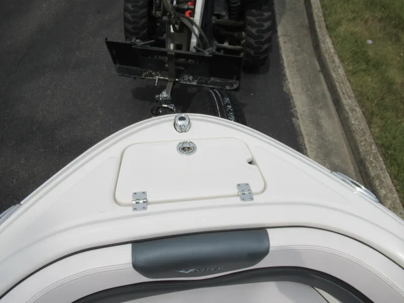 Slide: The Image of 2020 Vortex 203 VR boat bow view with trailer attachment. - 18
