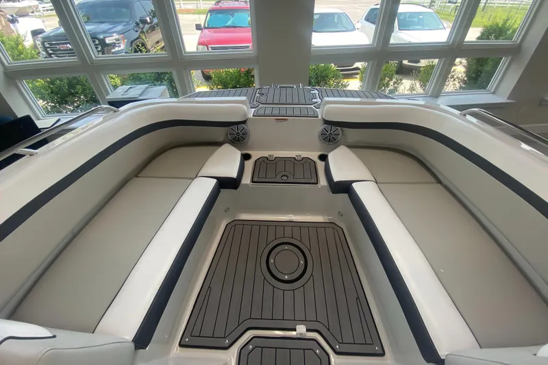 Slide: The Image of 2024 Starcraft SVX 190 boat interior with spacious seating and modern design. - 15