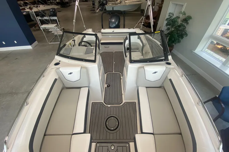 Slide: The Image of 2024 Starcraft SVX 190 boat interior with seating and deck. - 21