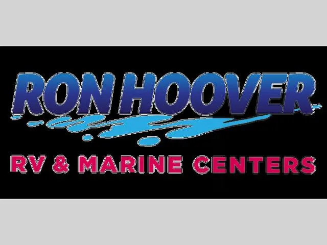Slide: The Image of Ron Hoover RV & Marine Centers logo, featuring Catalyst Boat Works 2300 BAY 2023 model - 23