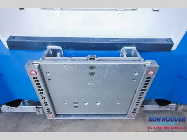 Slide: The Image of 2023 Catalyst Boat Works 2300 BAY transom with metal mounting bracket. - 5