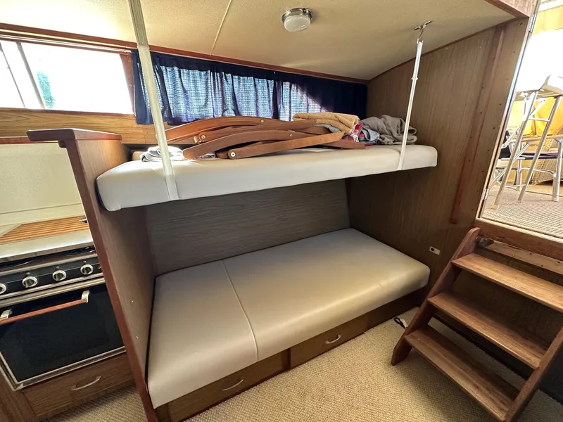 Slide: The Image of Interior of 1968 Chris-Craft 35 Commander with bunk bed. - 11