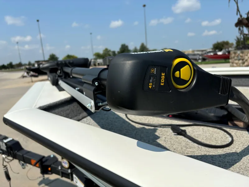 Slide: The Image of Close-up of 2024 Tracker Pro Team 175 TXW boat trolling motor. - 8