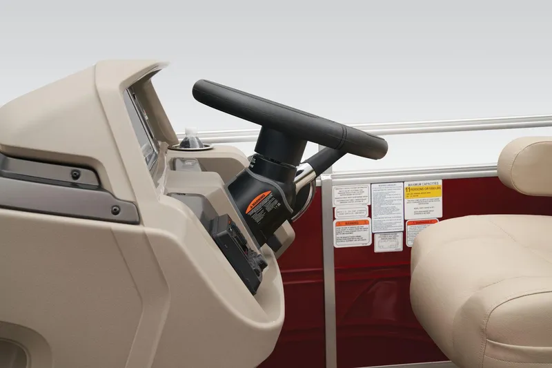 Slide: The Image of Cup holder and storage compartment in 2024 Sun Tracker Party Barge 22 XP3. - 30