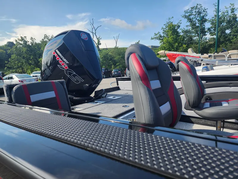 Slide: The Image of 2023 Ranger VX1888 WT boat with Mercury Pro XS engine and comfortable seating. - 4