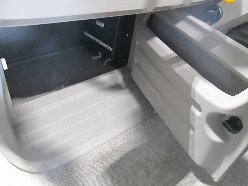 Slide: The Image of 2024 Sun Tracker Party Barge 22 XP3 storage compartment. - 10