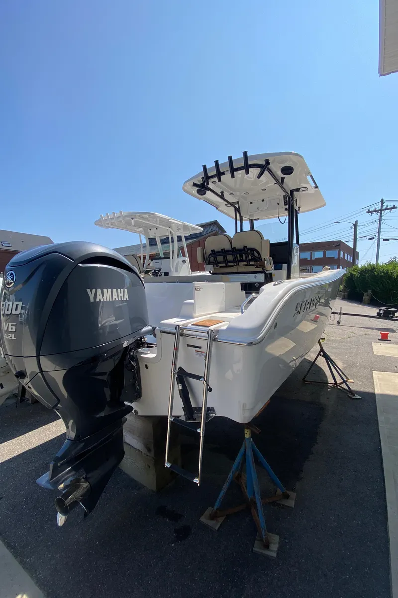 Slide: The Image of 2023 Sea Pro 239 boat with Yamaha outboard motor. - 5