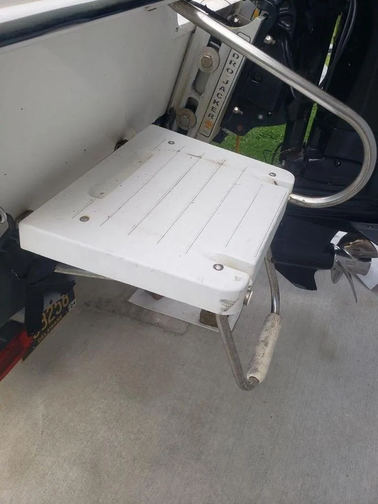 Slide: The Image of Boat swim platform with ladder on a 2008 Caracal 180 model. - 6