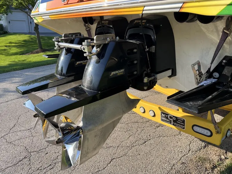 Slide: The Image of 2007 Fountain 42 Lightning boat with Mercury engines and Myco trailer. - 12