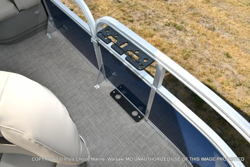 Slide: The Image of Interior view of 2025 Sun Tracker Bass Buggy 16 XL Select pontoon boat. - 19