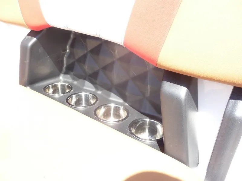 Slide: The Image of 2023 Malibu 21 LX boat cup holders under seat - 8