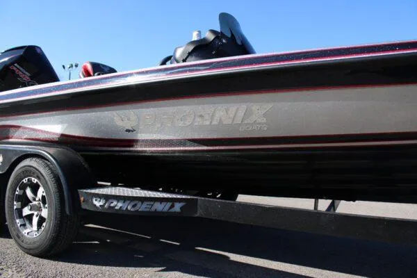 Slide: The Image of 2023 Phoenix 921 ELITE boat on trailer, side view. - 16