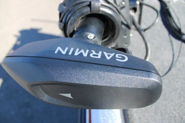 Slide: The Image of Close-up of Garmin device on 2023 Phoenix 921 ELITE boat. - 7