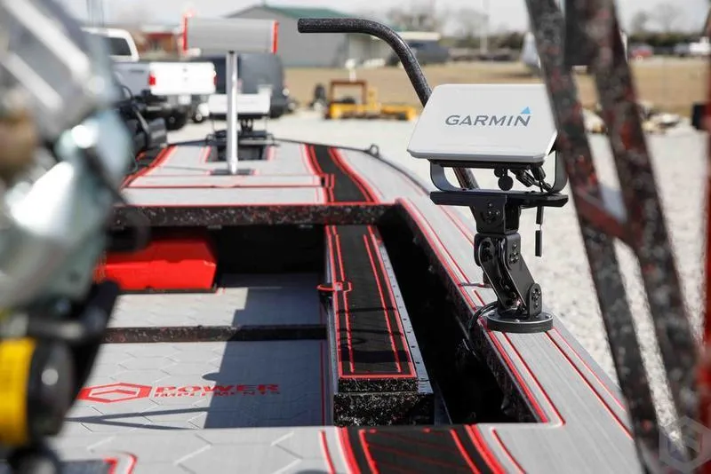 Slide: The Image of 2023 Go-Devil 2060 boat with Garmin navigation system. - 9